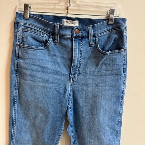 Madewell 10 Inch High Rise Roadtripper Skinny Slit Hem Womens Size 29 Blue - Picture 5 of 16